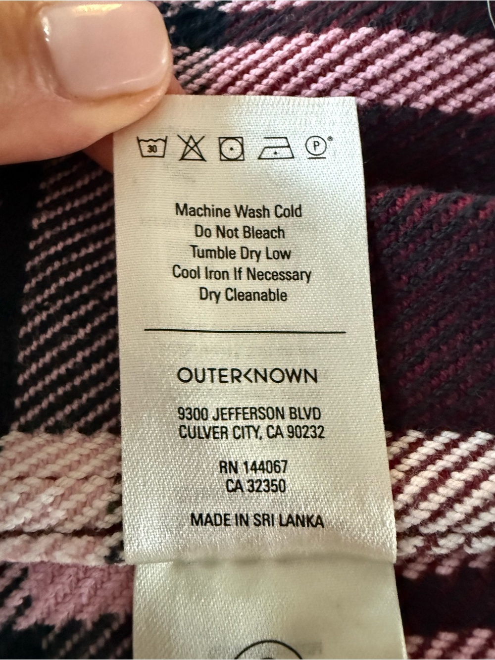 Burgundy Dark Pink OuterKnown Plaid Button-Up Shirt - Picture 5 of 7